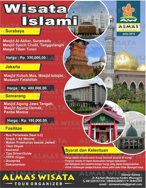 Almas wisata tour and travel: Brosur Wisata