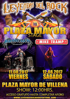 Leyendas del Rock, cartel Plaza Mayor