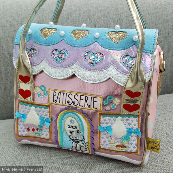 pastel metallic pet patisserie themed handbag