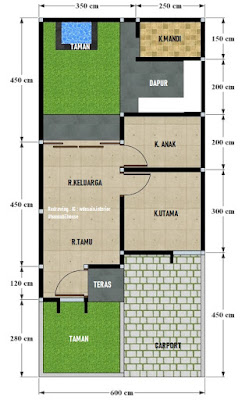  Rumah  Minimalis  Modern 6x13 Dan RAB  DESAIN RUMAH  MINIMALIS 