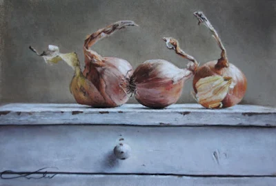 PINK ONIONS (2022) painting Nathalie Picoulet