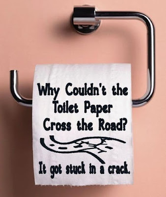 Why couldn't the toilet paper cross the road?