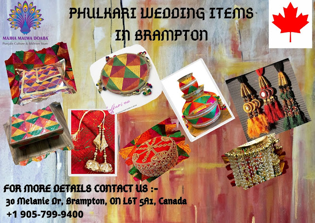 Phulkari Items In Brampton | Wedding Acessories