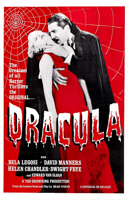 DRACULA. Cartel One Sheet reposición 1960: 69 x 104 cms. Estados Unidos. DRÁCULA. Dracula. 1931. Estados Unidos. Dirección: Tod Browning. Reparto: Bela Lugosi, Helen Chandler, David Manners, Dwight Frye, Edward Van Sloan, Herbert Bunston, Frances Dade, Joan Standing, Charles K. Gerrard, Carla Laemmle.