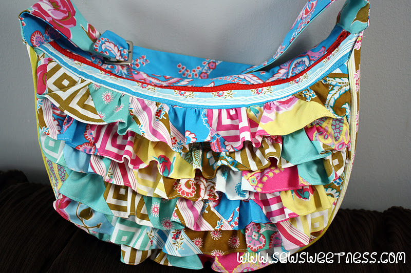 Ruffled Hobo Bag and a Book Review - Sew Sweetness