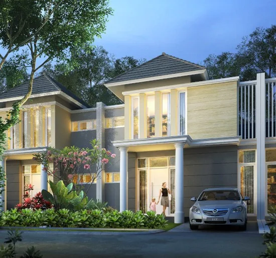 DESAIN RUMAH MINIMALIS TYPE 69 M2, 2 LANTAI