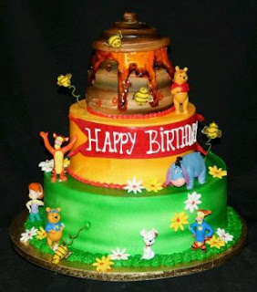 Pooh Bear cakes for children parties