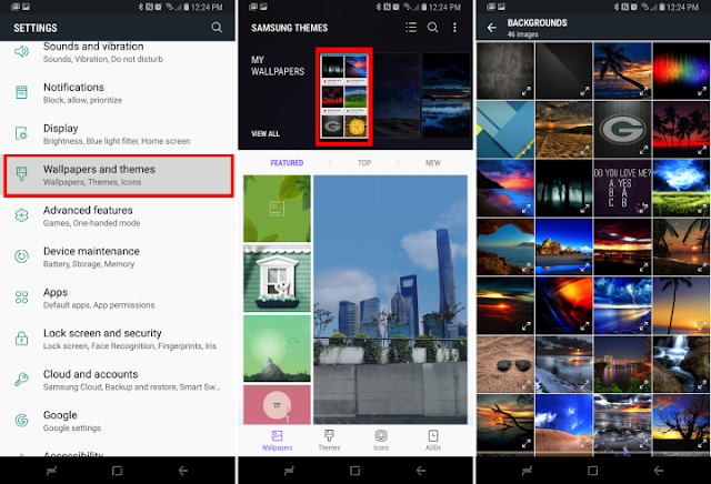 wallpaper theme di Galaxy S8