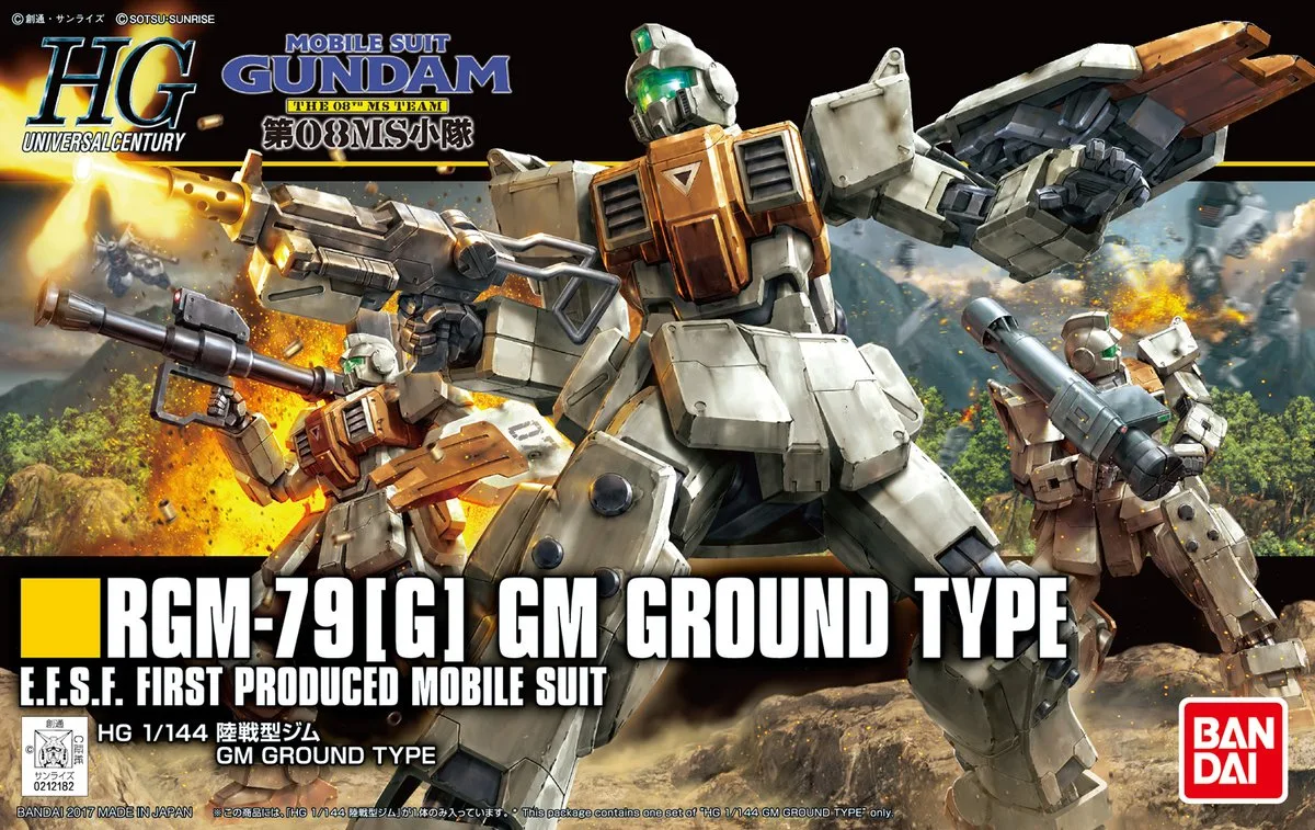 HGUC 1/144 Ground Type GM - Release Info, Box art and Official Images