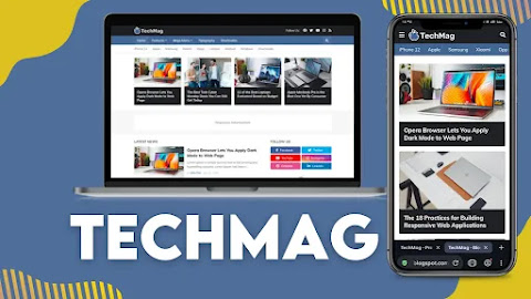 Techmag premium blogger template free download