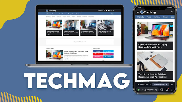 Techmag premium blogger template free download