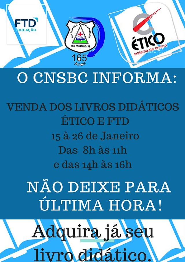 COMUNICADO DO COLÉGIO DE NOSSA SENHORA DO BOM CONSELHO