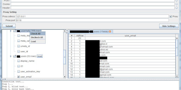 jSQL : Java GUI for database Injection