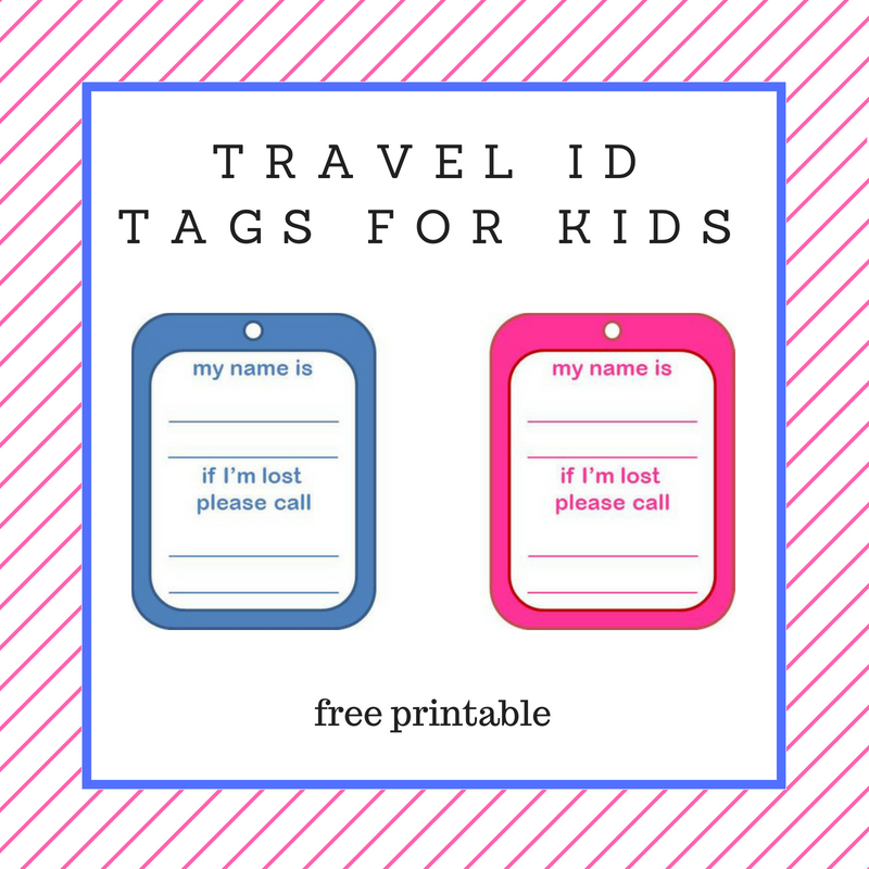 Keeping It Real Travel Id s For Kids Free Printable