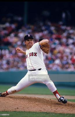 Tom Seaver playing for the Boston Red Sox 1986