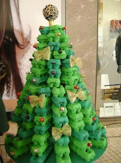 ideas de decoración de navidad con reciclajes