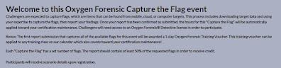 Oxygen Forensic Capture the Flag event