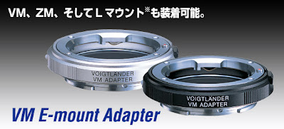 sony nex e-mount cosina voigtlander leica adapter vm