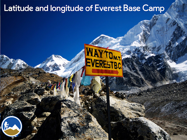 Longtitude and latitude of Everest Base Camp