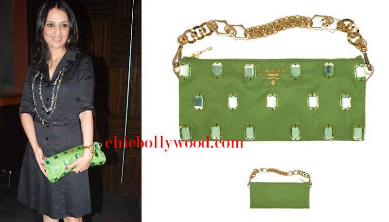 Anu Deewan Falguni and Shane Peacock Party Prada clutch