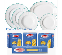 Logo Concorso Azzurro Barilla '' Insieme sotto il cielo d' Italia'' : vinci gratis 80 kit  (cena + set piatti e set tovagliette)