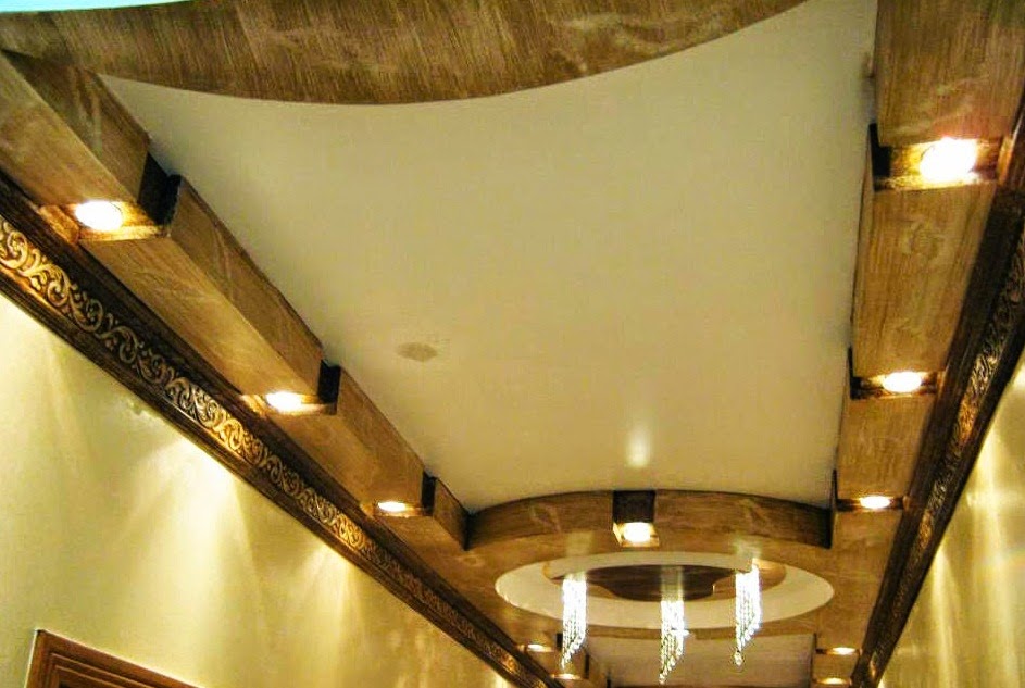 D coration de Salon  Marocain  plafond  en platre suspendu 
