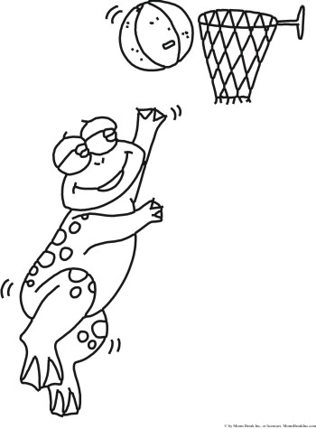 Basketball Player Coloring Page