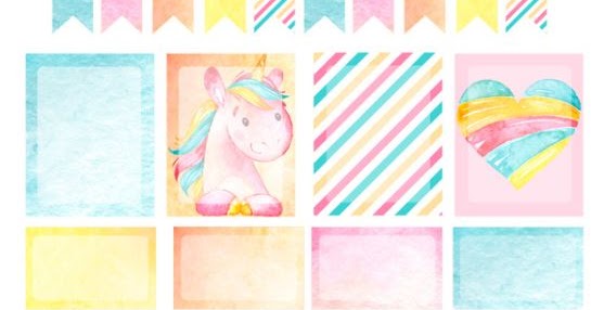 free printable unicorn planner stickers oh my fiesta in english