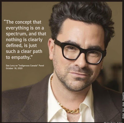 The concept that everything is on a spectrum, and that nothing is clearly defined, is just such a clear path to empathy. --Dan Levy