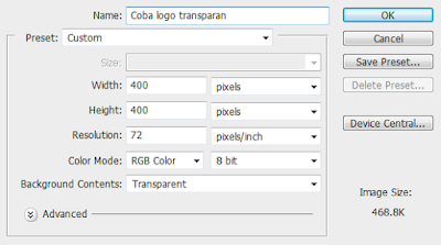 kotak dialog new blank document