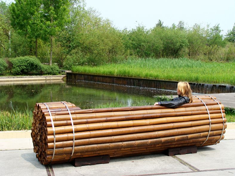 Pile Isle Bamboo Bench by
