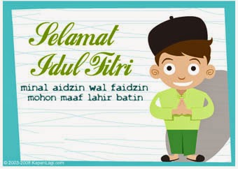 Kumpulan Gambar Ucapan Idul Fitri Lucu 1435 H Selamat 