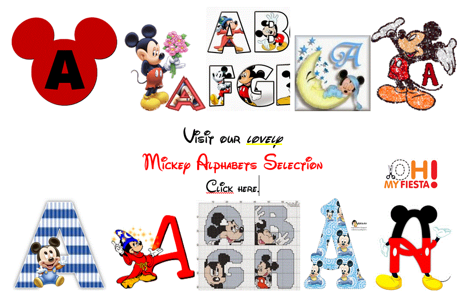 Mickey Alphabets. 