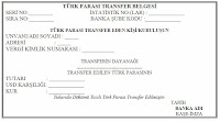 Türk parası transfer belgesi, TPTB