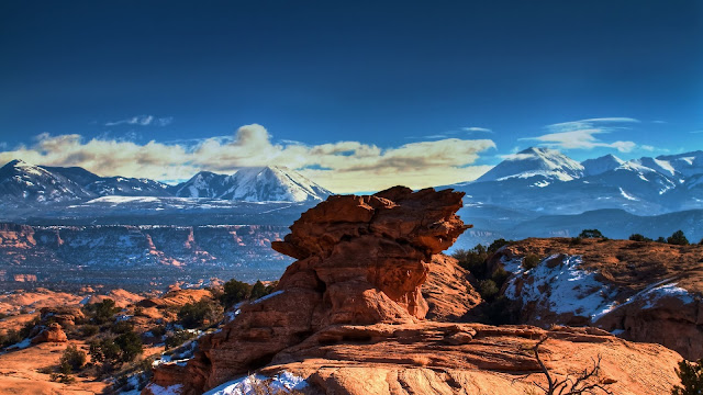 Moab Utah Mountains HD Wallpaper
