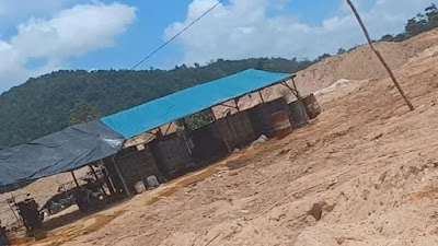 Tambang Ilegal Merusak Kawasan Hutan Gunung Tagen di Bangka Selatan