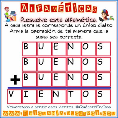 Alfamética, Criptoaritmética, Criptosuma, Coronavirus, Covid19, Juego de letras, Juego de Palabras, Desafíos matemáticos, Retos matemáticos, Problemas matemáticos