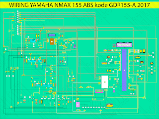 Wiring Yamaha NMAX 155 Versi ABS dan Non ABS kode GDR155 2017