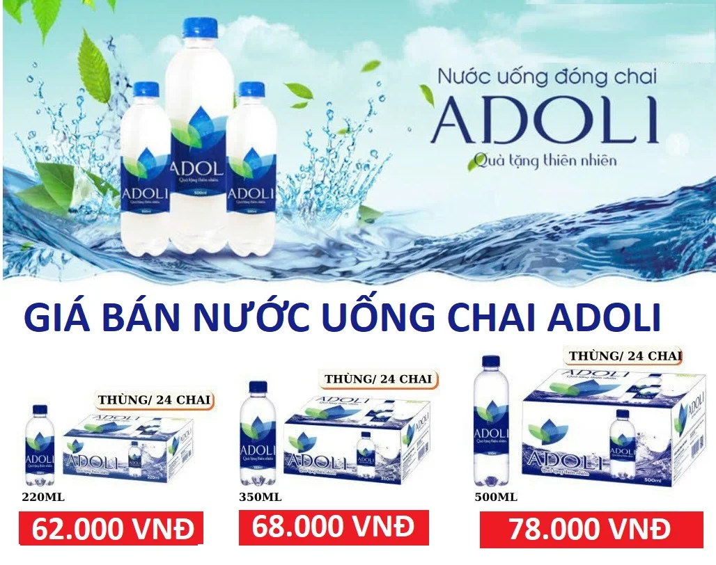 Giá bán nước uống Adoli