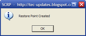 Create Restore Point with Just One Click