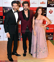 Pyaar Ka Punchnama stars  Kartik Aaryan, Sunny Singh and Nushrat Bharucha. at the Red Carpet of Zee Awards 2017i ~  Exclusive Galleries 010.jpg