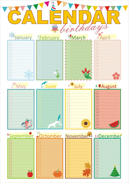 Birthdays Calendar - refreshed