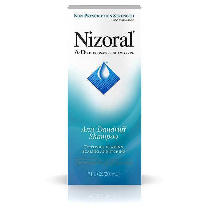 Nizoral A-D Anti-Dandruff Shampoo with Ketoconazole 1%, Dry Itchy Scalp Shampoo for Dandruff Control & Relief