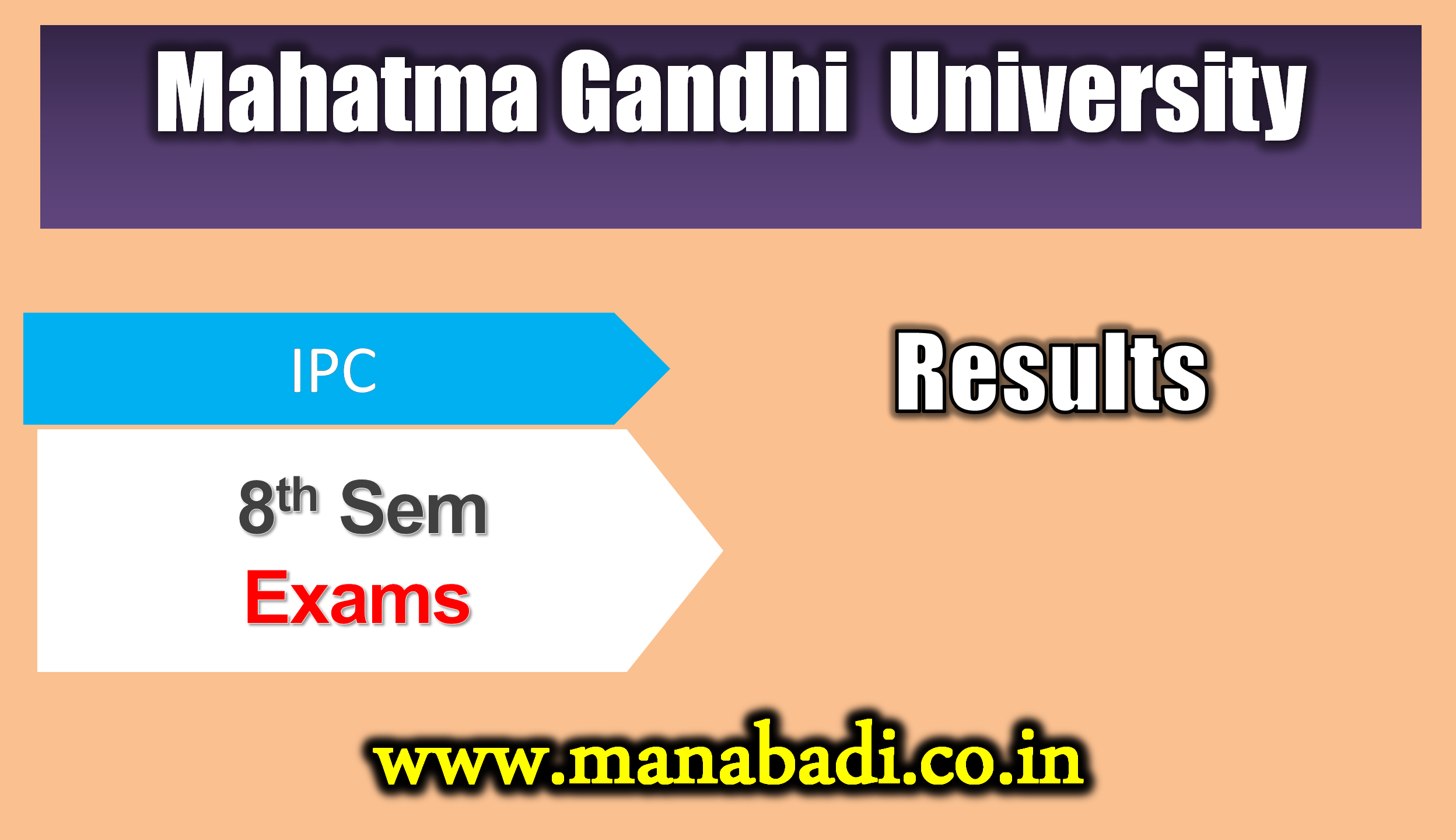 Mahatma Gandhi University IPC 8th Sem Backlog June-2023 Results