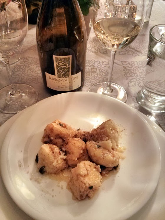 Burrowing Owl Pinot Gris & Ricotta Gnudi