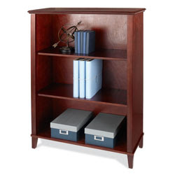 Foremost Hudson Wood Veneer 3-Shelf Bookcase