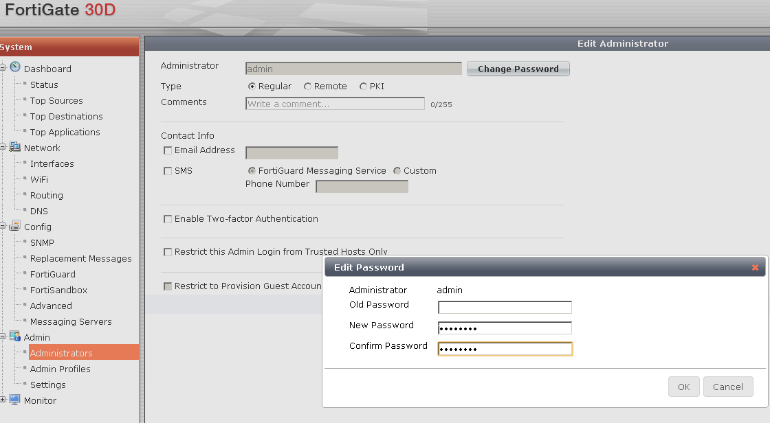 Fortinet Firewall Fortigate-30D Basic Configuration and NAT Set up Steps - Network Security Notes