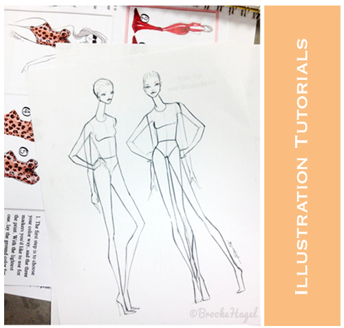 Fashion Sketchbook Figure Drawing Poses for Designers : Fashion sketch  templates with 1930 vintage style floral design dress illustration  (Paperback) - Walmart.com
