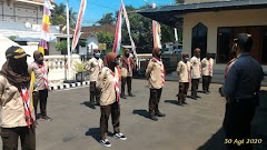 Polsek Limpung Ajak Annggota Saka Bhayangkara Untuk Mematuhi Protokol Kesehatan Dalam Keseharian
