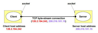 Sockets in client server architecture